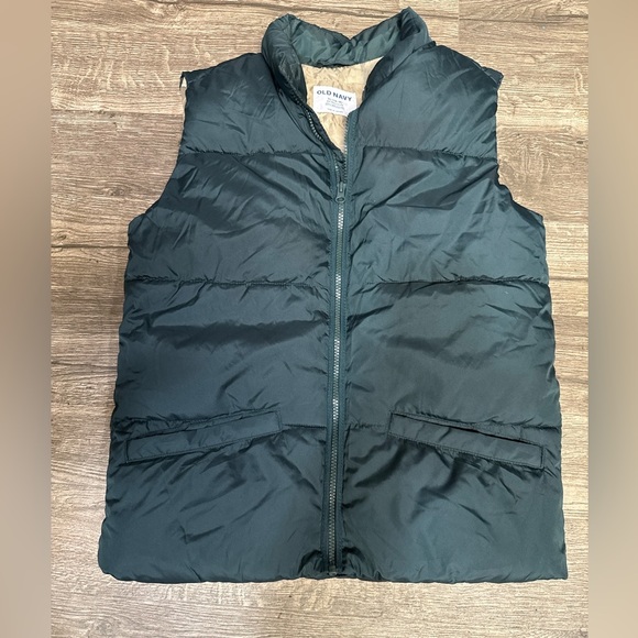 Old Navy Tan Puffer Vest - Picture 3 of 8